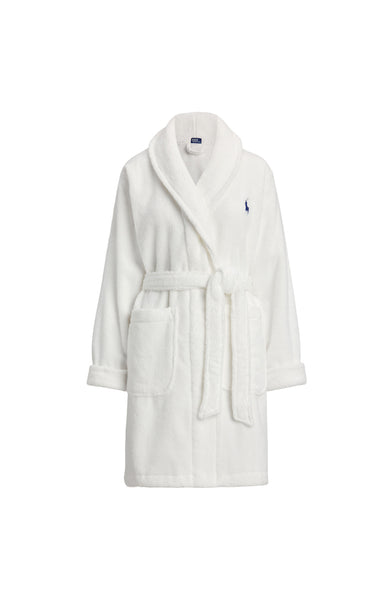 PRINTED BACK ROBE - DENIM BEAR