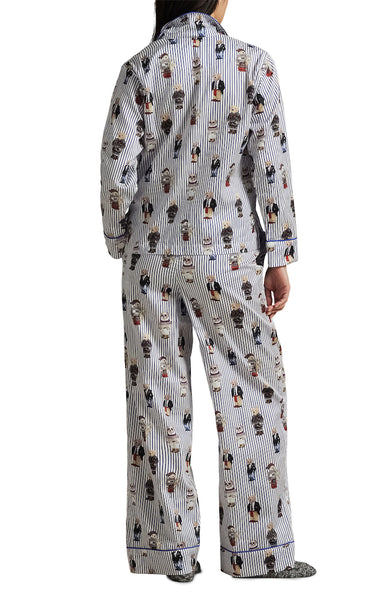 Iconic Polo Bear Cotton Sateen Madison Button Up Pajama Set - Polo Ralph Lauren *LOW STOCK*