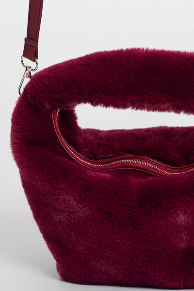 Cheryl Faux Fur Crossbody Bag - Sugar Plum *LAST ONE*