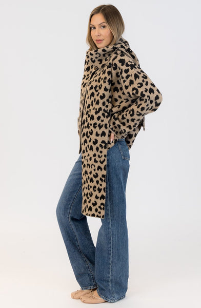 DELANEY ANIMAL SWEATER COAT