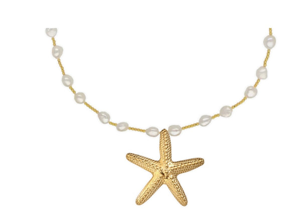 SKYE STARFISH PEARL NECKLACE