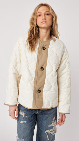QUINCY RASPBERRY SWIRL REVERSIBLE JACKET