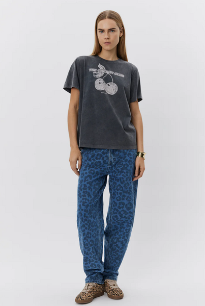 ZENASW CHERRY T-SHIRT - WASHED BLACK *LAST ONE - SZ XS*