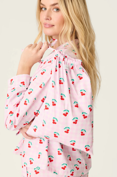 Afterparty Poplin Oh Cherry Short PJ Set