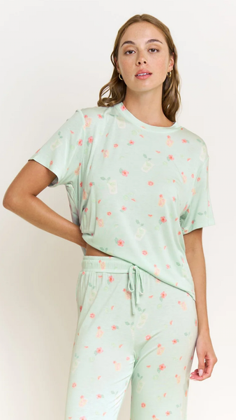Tee Pant Set in Mint Mojito Bliss