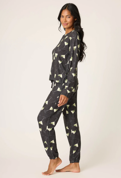 Merrier With A Martini PJ Set