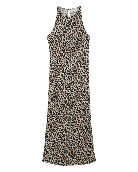 RAY LONG LEOPARD DRESS
