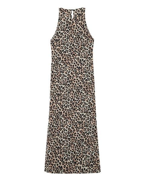 RAY LONG LEOPARD DRESS