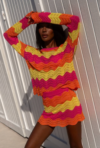 BEACH & BALI SKIRT SET SOLEIL WAVE