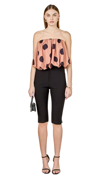 POLKA DOT BUBBLE TUBE TOP