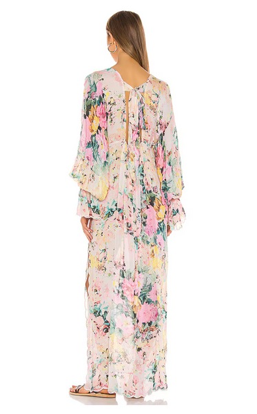 HEMANT AND NANDITA - TEIEN PASTEL KAFTAN DRESS
