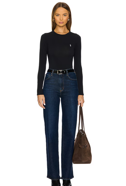 POLO BLACK L/S BODYSUIT *LAST ONE - Sz M*