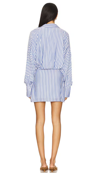 NORA STRIPE SHIRT DRESS