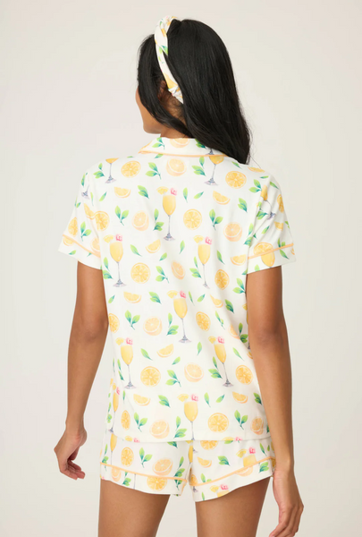 Mimosa Me Drink Print 3-piece PJ Set