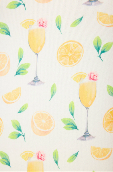 Mimosa Me Drink Print 3-piece PJ Set