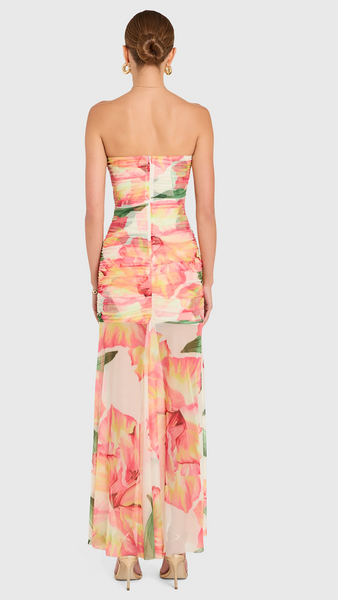 LEO HIBISCUS MAXI DRESS