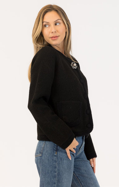 Paula Brooch Eco Cardigan