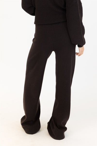 CLARET & PICO CHOCO BROWN SWEATER PANT SET