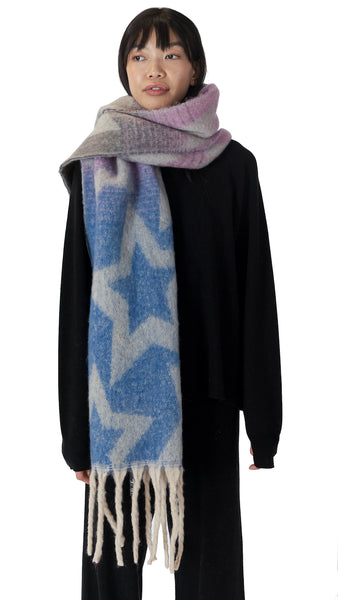 MULTI STAR PRINTED SCARF *Last One*