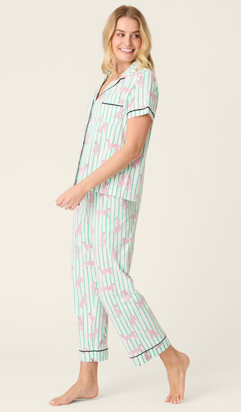 Whimsy Cool Cat Cropped PJ Set