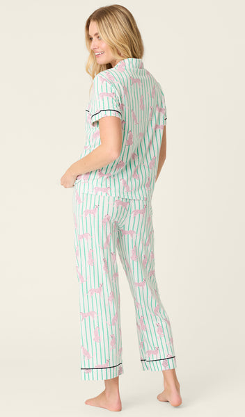 Whimsy Cool Cat Cropped PJ Set