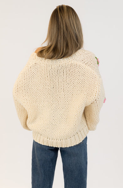 ROSIE OFF WHITE CARDIGAN