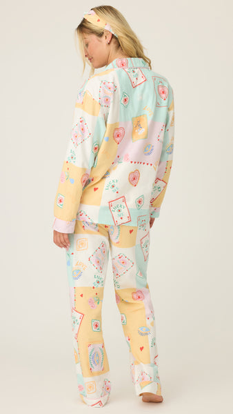 Lucky Me Print Flannel PJ Set