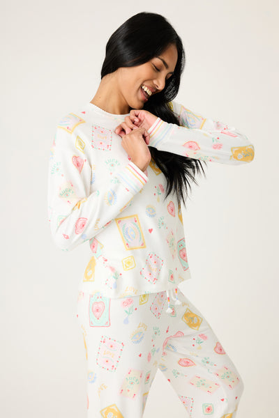 Lucky Me Tarot Card Print PJ Set