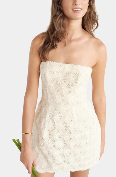 KARLINA 3D FLORAL MINI DRESS