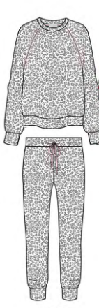 IVORY SNOW LEOPARD PEACHY PJ SET