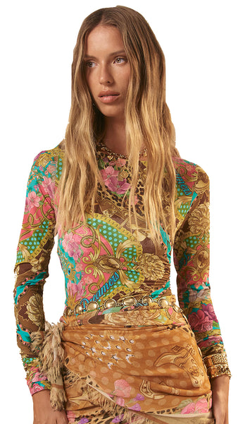 Lovers & Dreamers Mesh Long Sleeve Top *LAST ONE - Sz S*