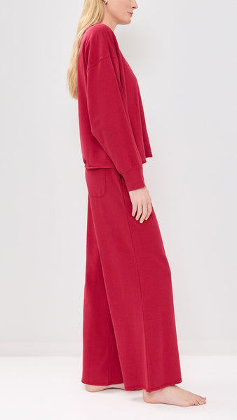 French Terry Long Sleeve Sweatshirt Lounge/PJ Set *LAST ONE -M*