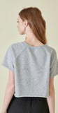 Boxy Edgy Raw Hem Crop Top