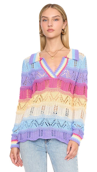 Multi Colour Crochet Sweater *LOW STOCK*