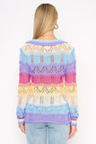 Multi Colour Crochet Sweater *LOW STOCK*