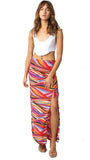 PIA MIDI RUSHED SKIRT