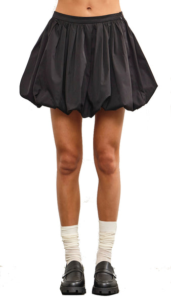 BUBBLE HEM MINI SKIRT