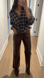 CLEO FAUX LEATHER PANT
