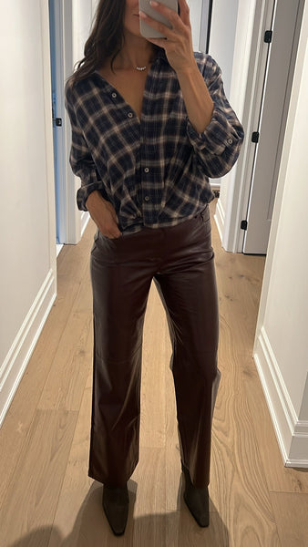 CLEO FAUX LEATHER PANT