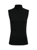 SLEEVELESS ZIP MOCK TOP