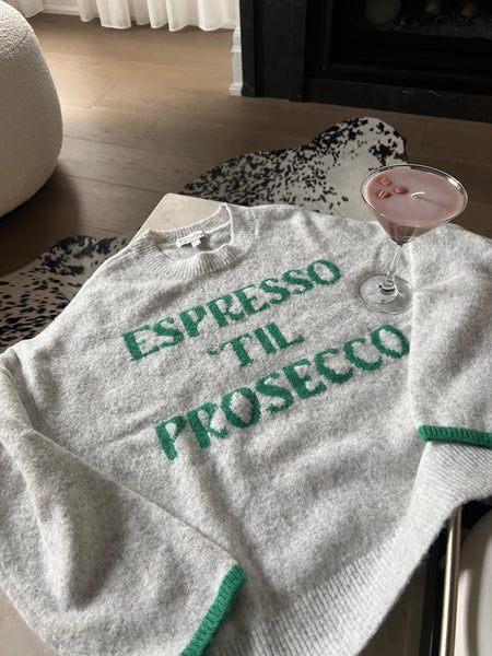 ESPRESSO TO PROSECCO SNUGGLE SWEATER *LAST ONE - Small*