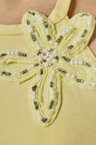 FLOWER DETAIL HALTER MAXI DRESS