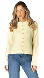 AISHA BOW CARDI IN LEMONADE