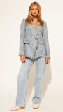 ANDRES DENIM TWEED BLAZER