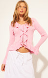 ANNIE RUFFLE BLUSHING TOP
