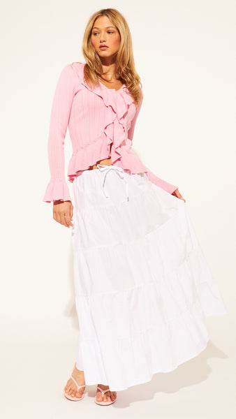 ANNIE RUFFLE BLUSHING TOP
