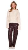 ARTIE PULLOVER SWEATER IN MERINGUE