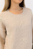 BOWS BEIGE PULLOVER SWEATER