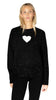 BRYNN HEART FLECK SWEATER