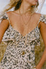 SNOW LEOPARD STRAPY GOWN